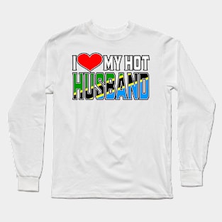 I Love My Hot Tanzanian Husband Long Sleeve T-Shirt